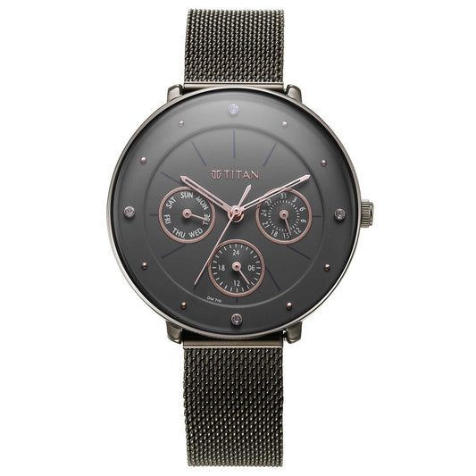 Neo Grey Dial Stainless Steel Strap Watch for Women (2651QM01)