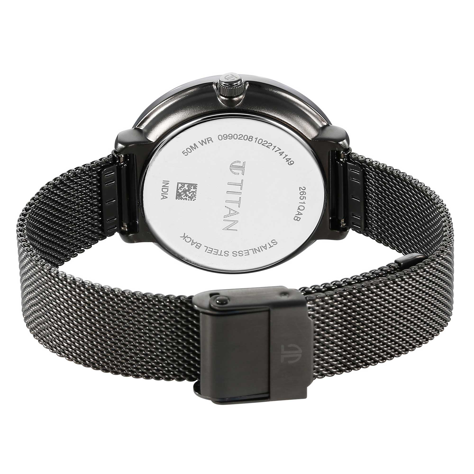 Neo Grey Dial Stainless Steel Strap Watch for Women (2651QM01)