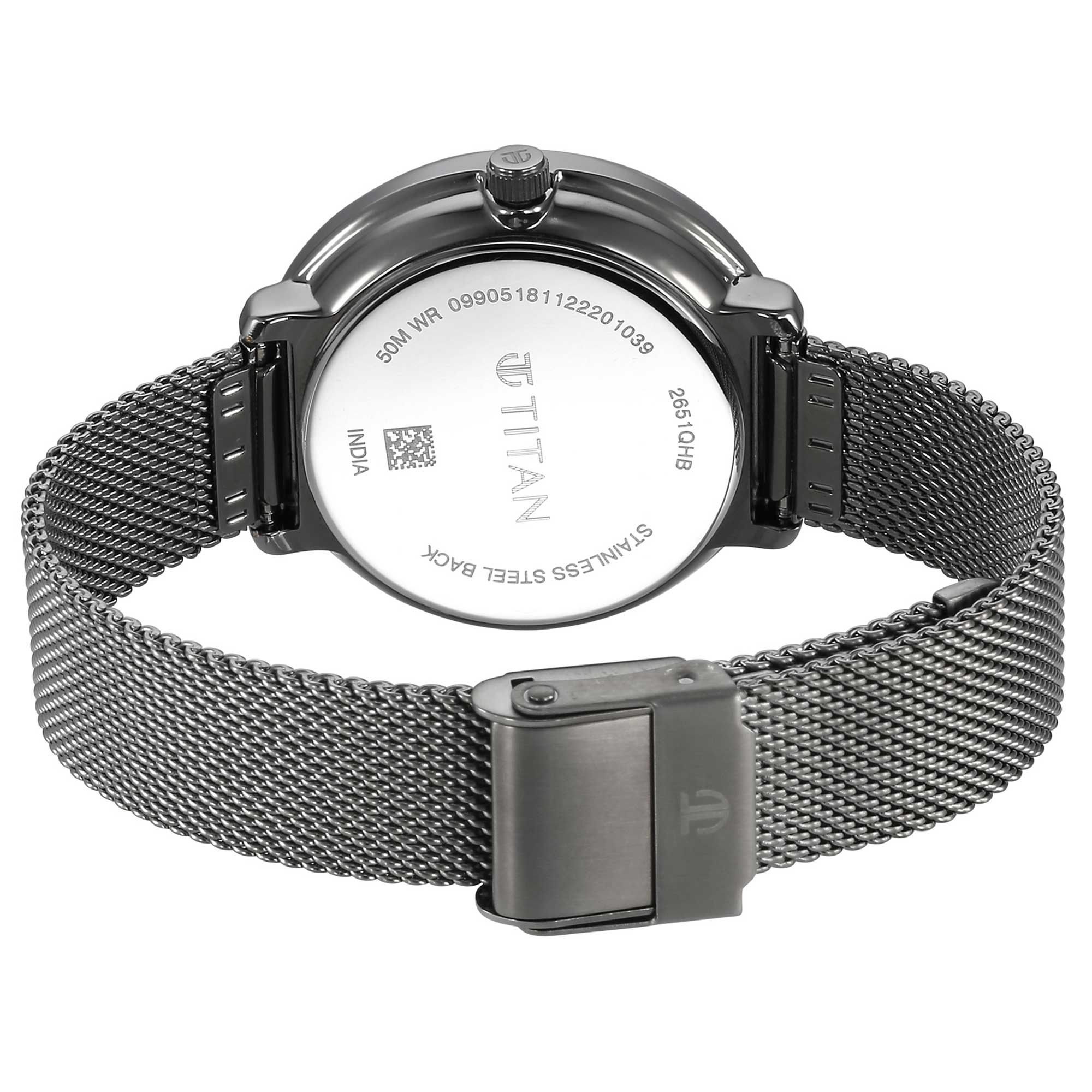 Noir Anthracite Dial Metal Strap Watch (2651QM02)