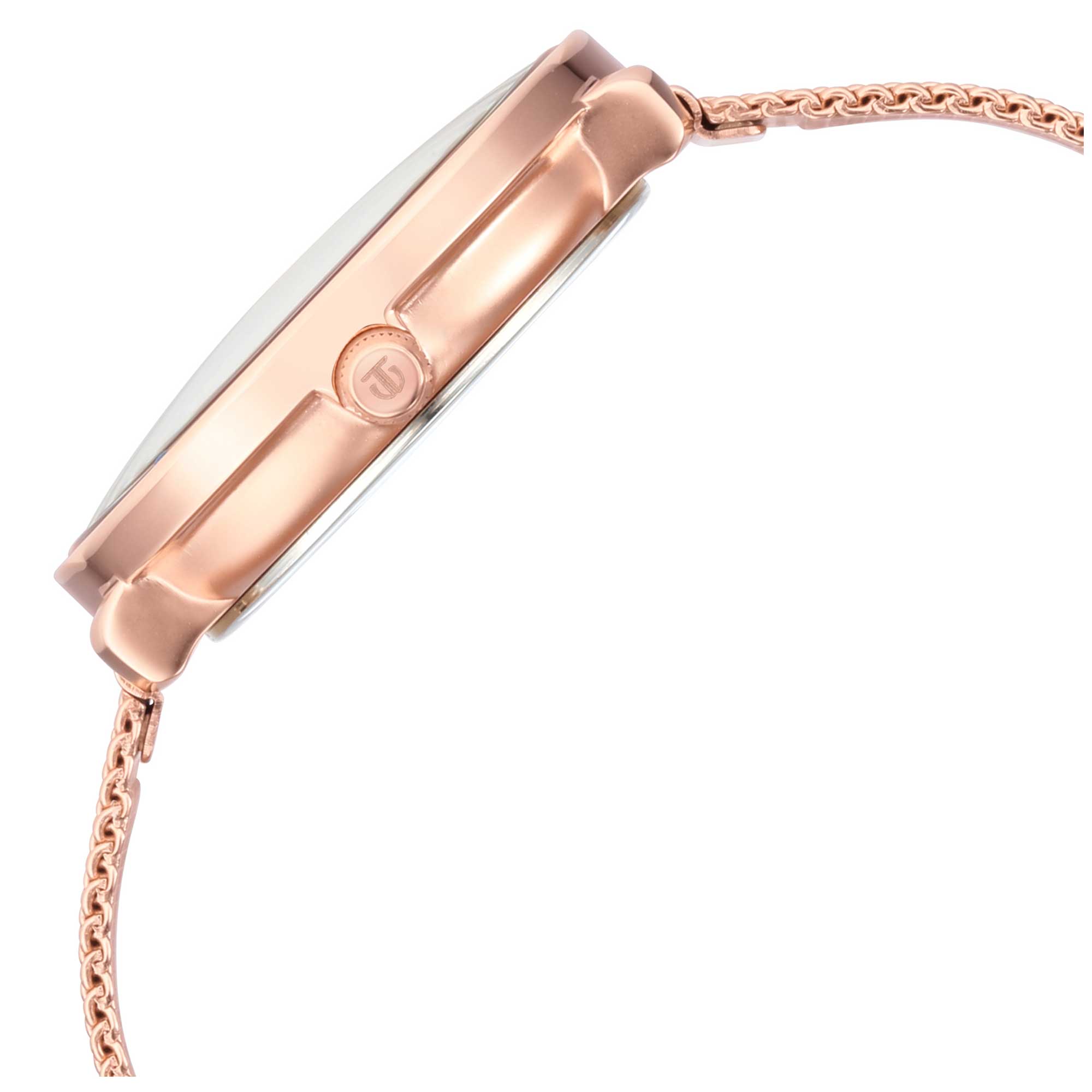 Workwear Silver Dial Rose Gold Stainless Steel Strap Watch (2651WM02)