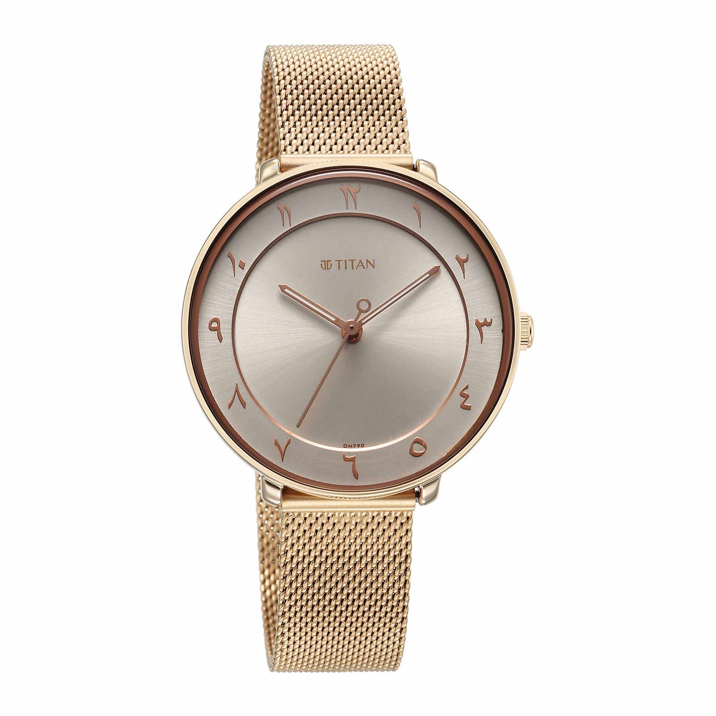 Titan Marhaba Silverwhite Dial Women Watch With Stainless Steel Strap