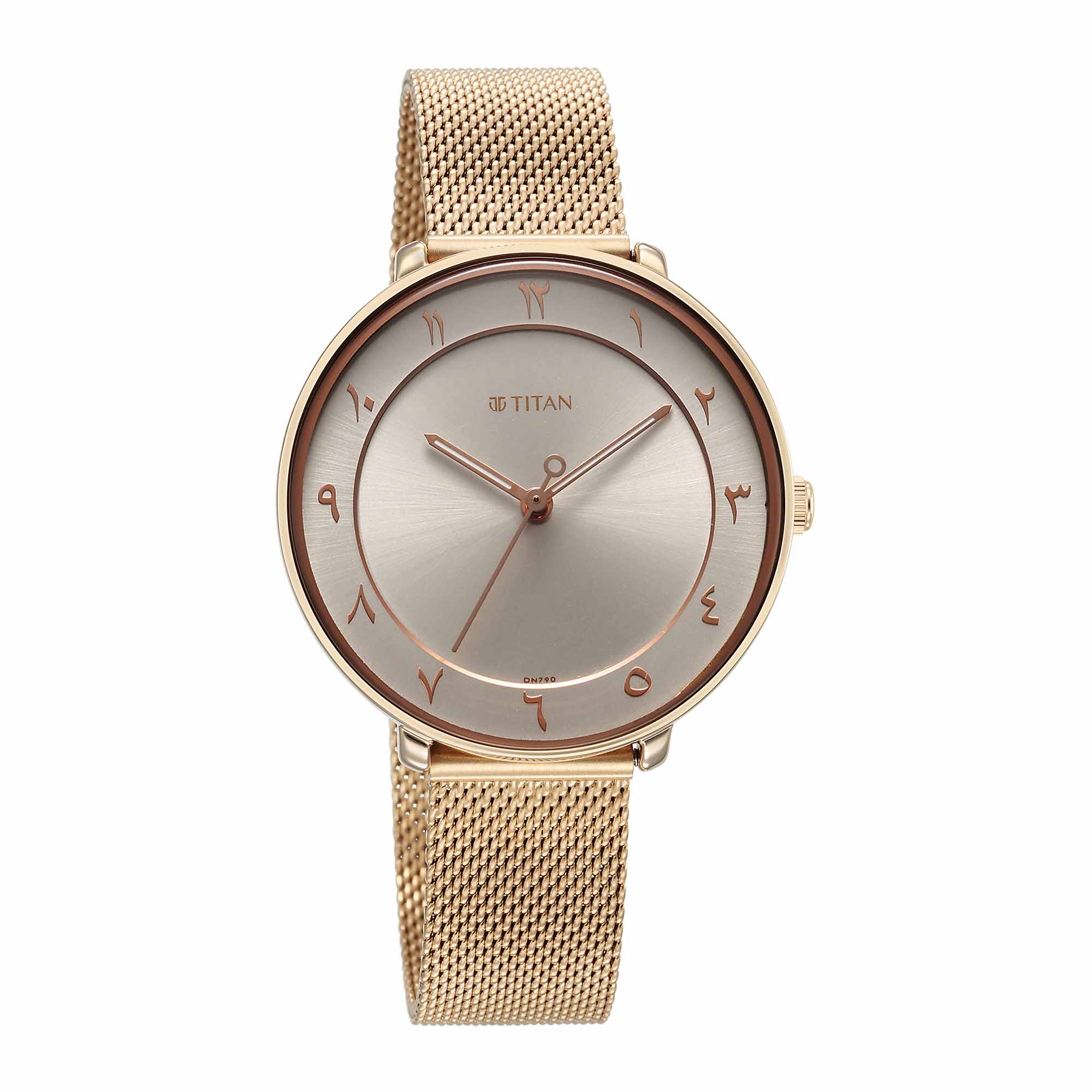 Titan Marhaba Silverwhite Dial Women Watch With Stainless Steel Strap