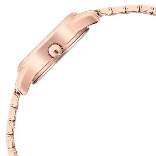 Lagan Silver Dial Metal Strap Watch (2656WM01)