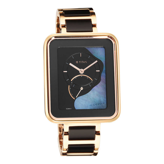 Titan Wander Black Mother of Pearl Dial Watch (2676WD01)
