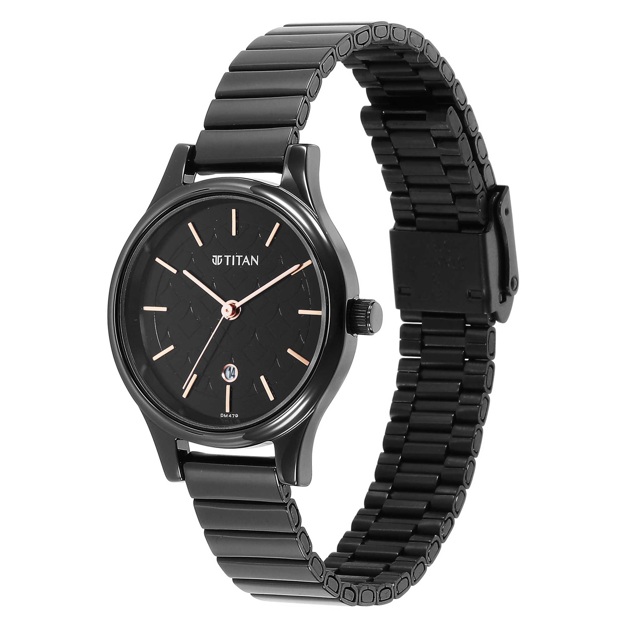 Ladies Karishma Black Dial Metal Strap Watch (2679NM01)