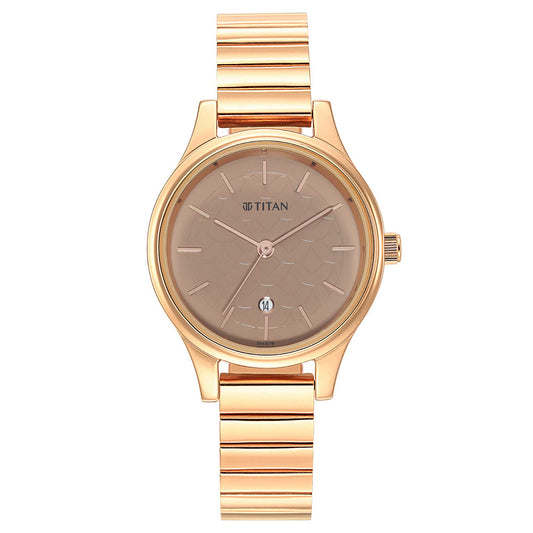 Ladies Karishma Brown Dial Metal Strap Watch (2679WM01)