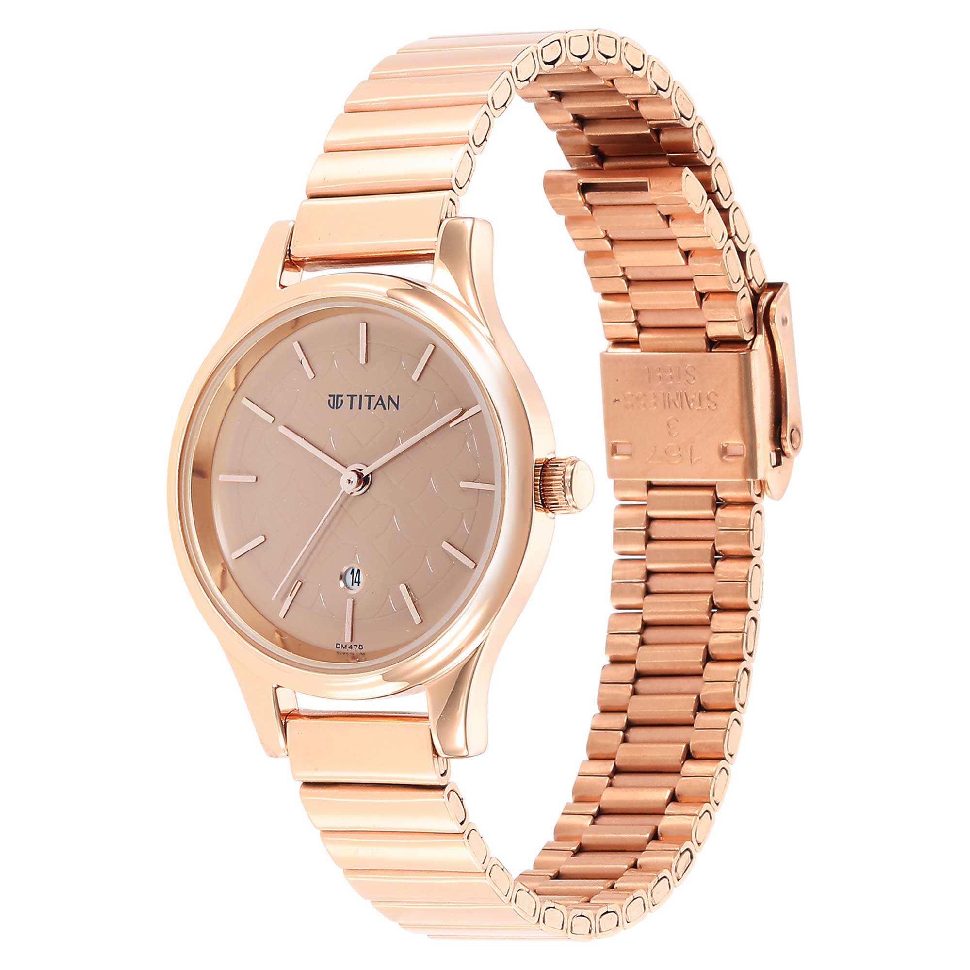 Ladies Karishma Brown Dial Metal Strap Watch (2679WM01)