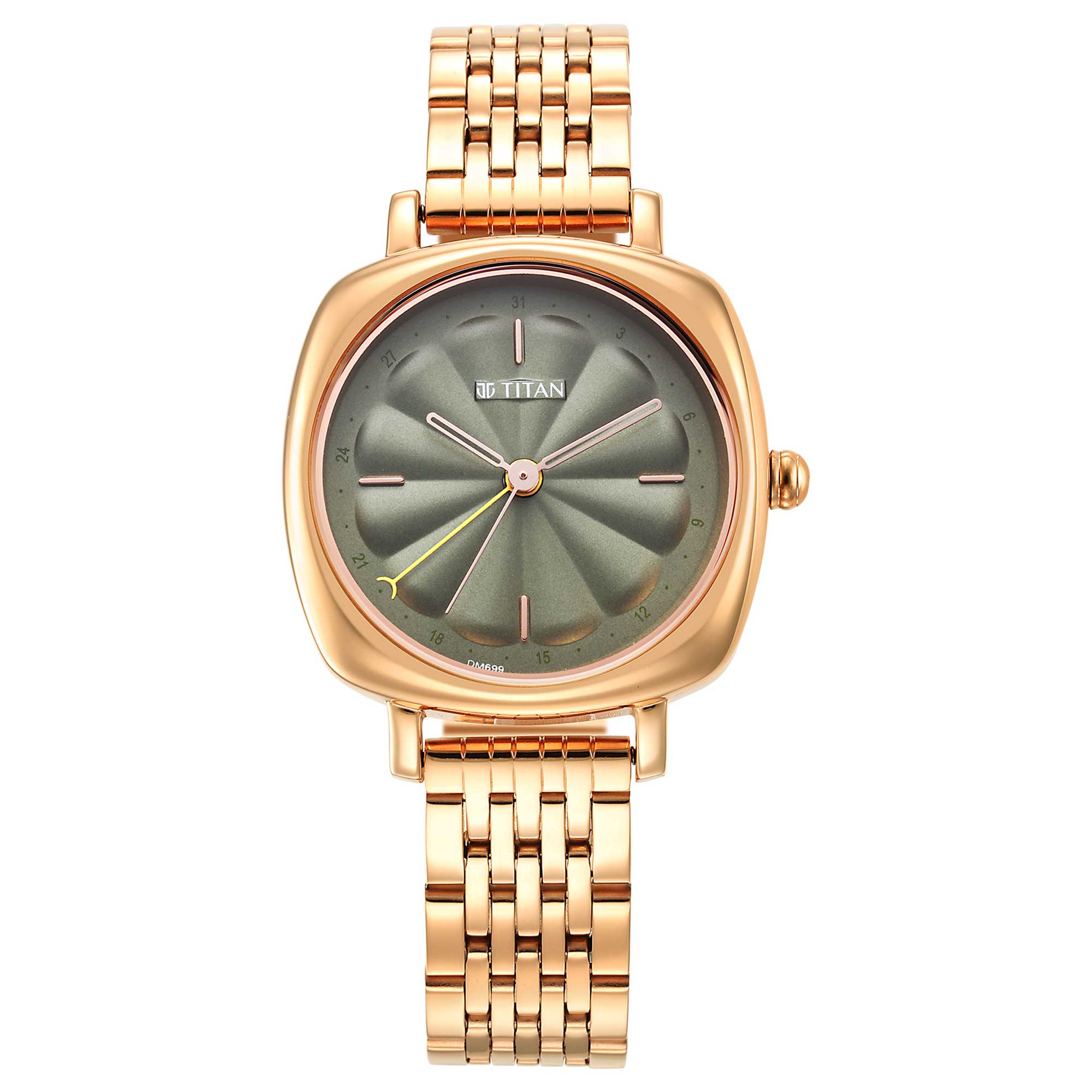 Neo Green Dial Stainless Steel Strap Watch for Women (2689WM01)