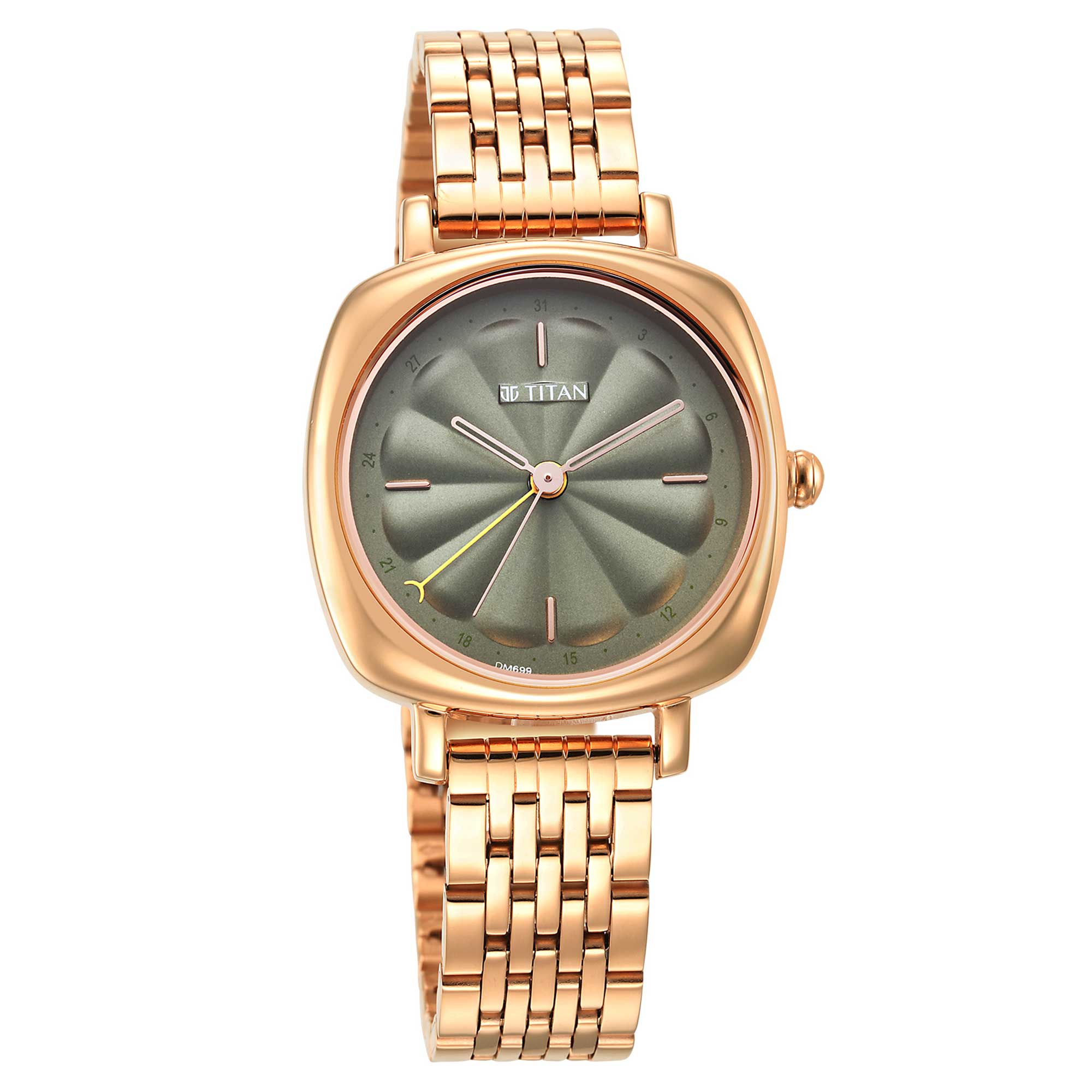 Neo Green Dial Stainless Steel Strap Watch for Women (2689WM01)