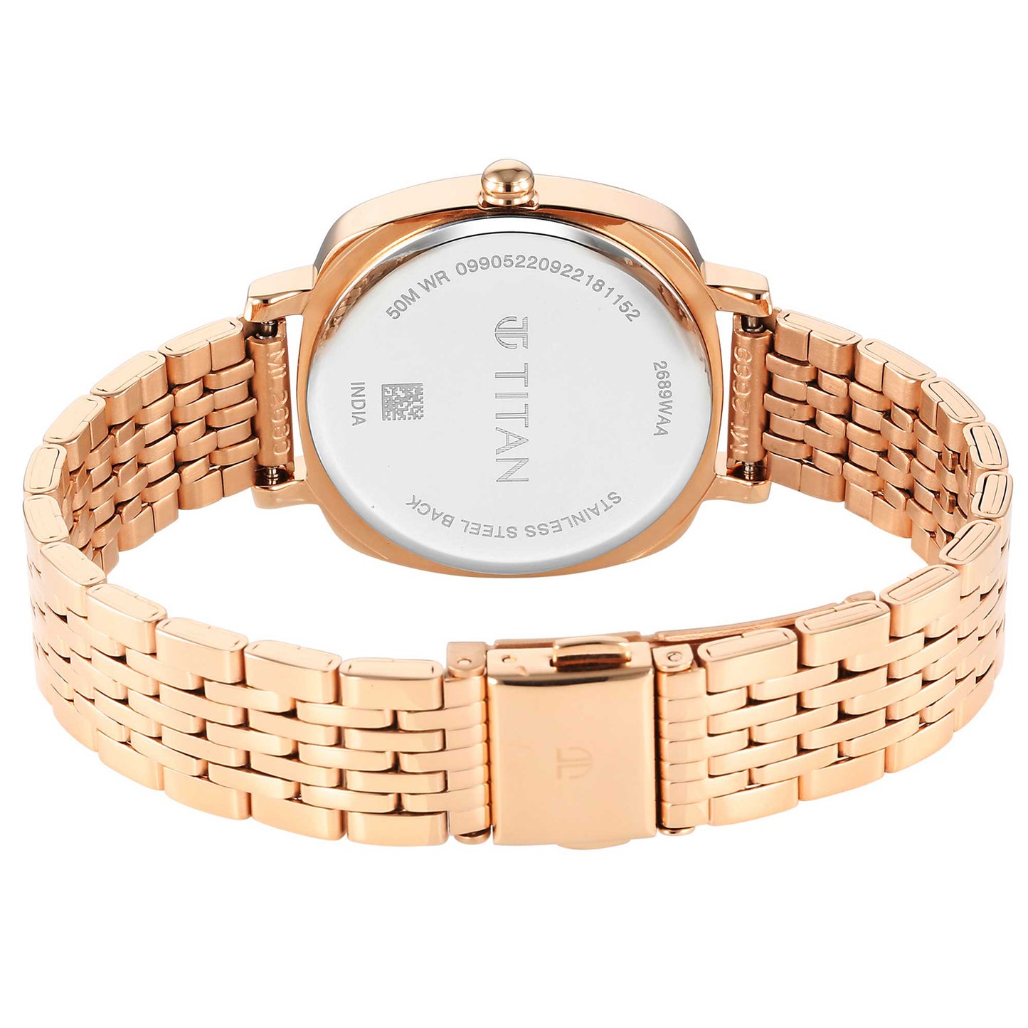 Neo Green Dial Stainless Steel Strap Watch for Women (2689WM01)