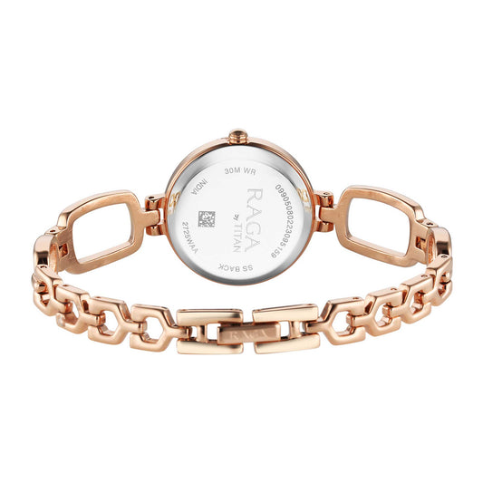 Titan Raga Rose Gold Dial Watch for Women (2725WM01)