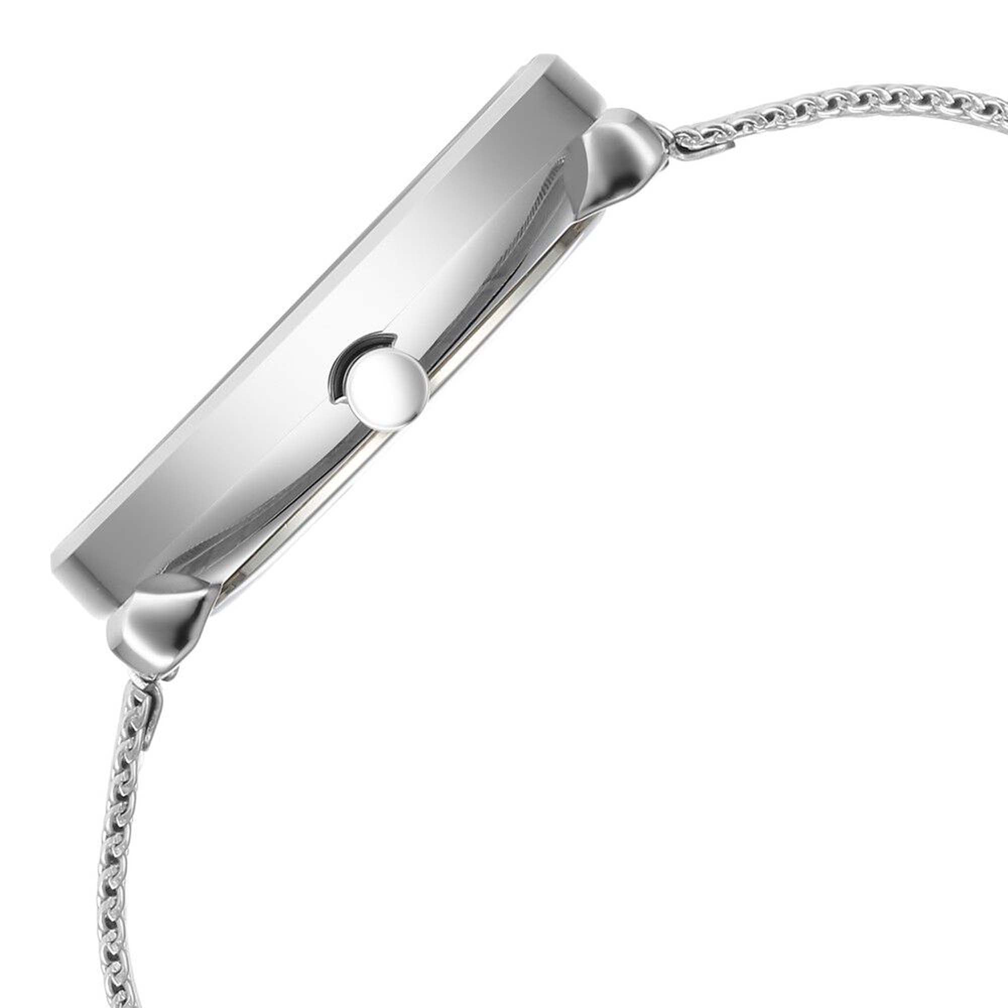 Titan Neo Analog with Day and Date Mother Of Pearl Dial Silver Color Stainless Steel Strap Watch For Women