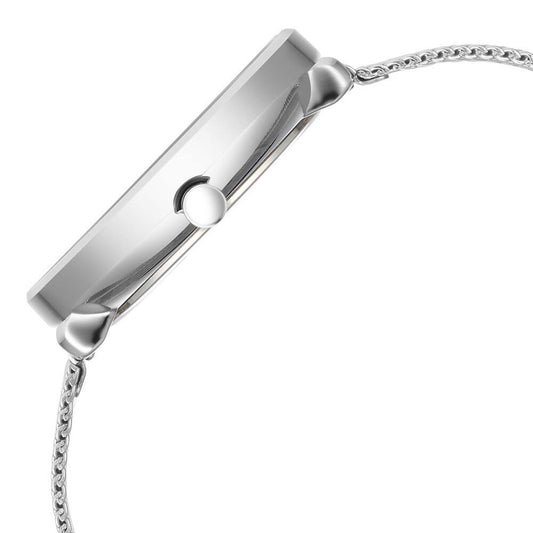 Titan Neo Analog with Day and Date Mother Of Pearl Dial Silver Color Stainless Steel Strap Watch For Women