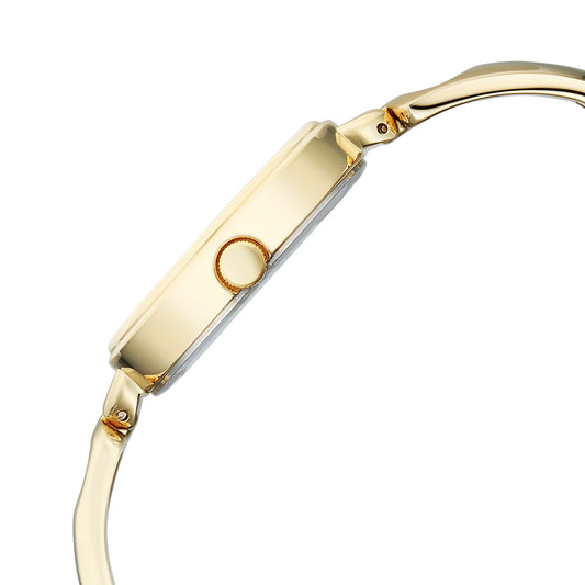 Titan Raga White Mother of Pearl Dial Gold Metal Strap Analog Watch for Women 2774YM01