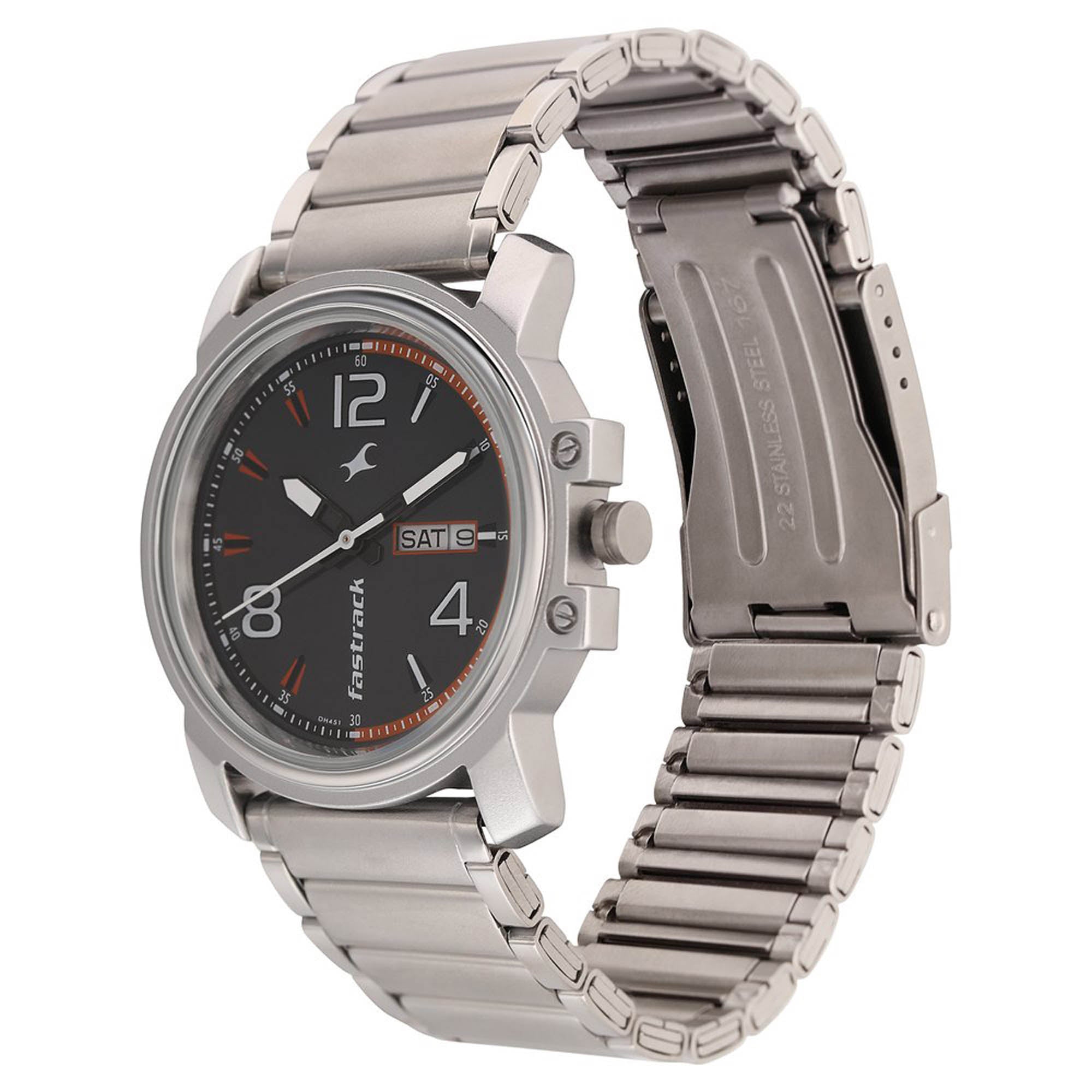 Fastrack Brown Dial Quartz Analog with Day and Date Watch for Guys