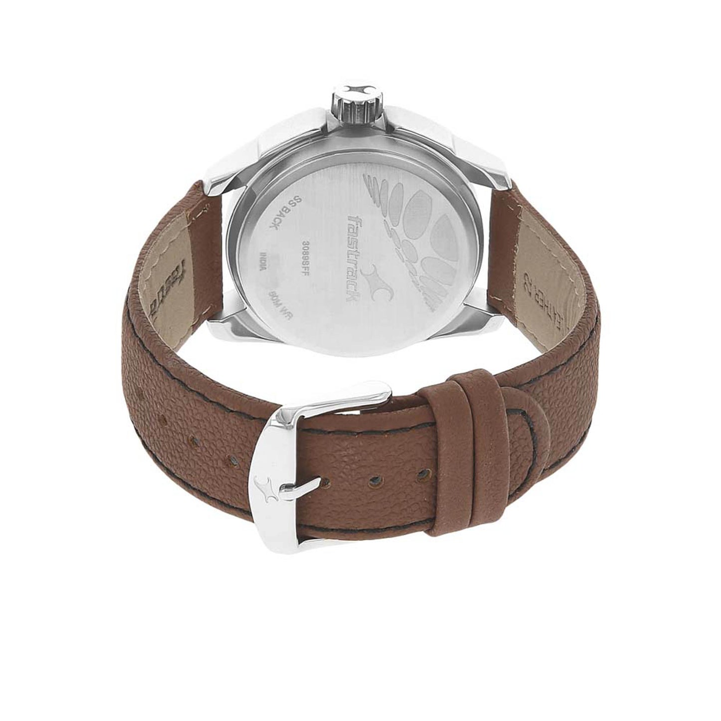 Fastrack Black Dial Alog Watch for Men (3089SL05)