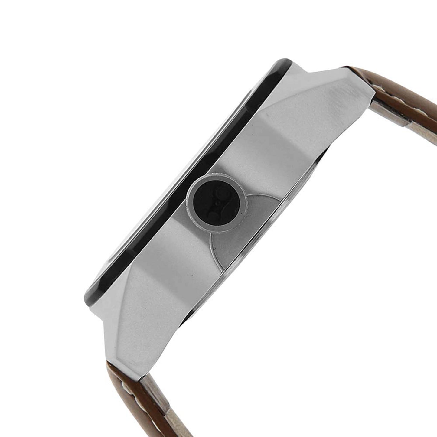 Fastrack Quartz Analog Silver Dial Leather Strap Watch for Guys