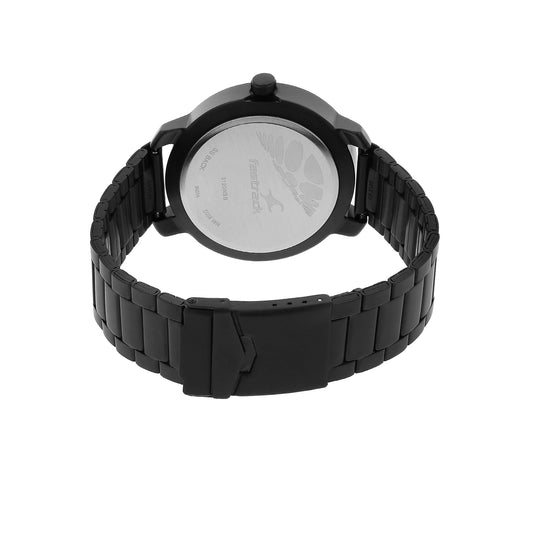 Fastrack Quartz Analog Brown Dial Stainless Steel Strap Watch for Guys