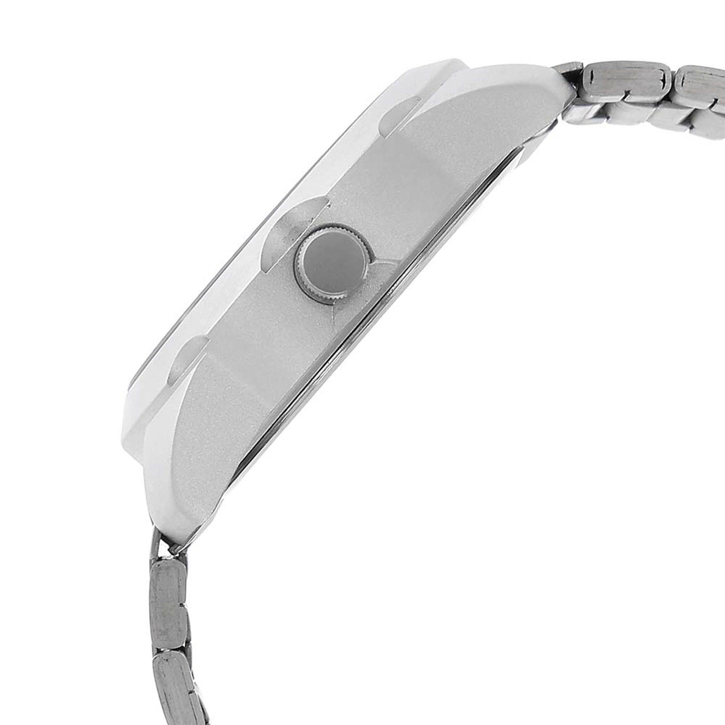 Fastrack Quartz Analog Silver Dial Stainless Steel Strap Watch for Guys