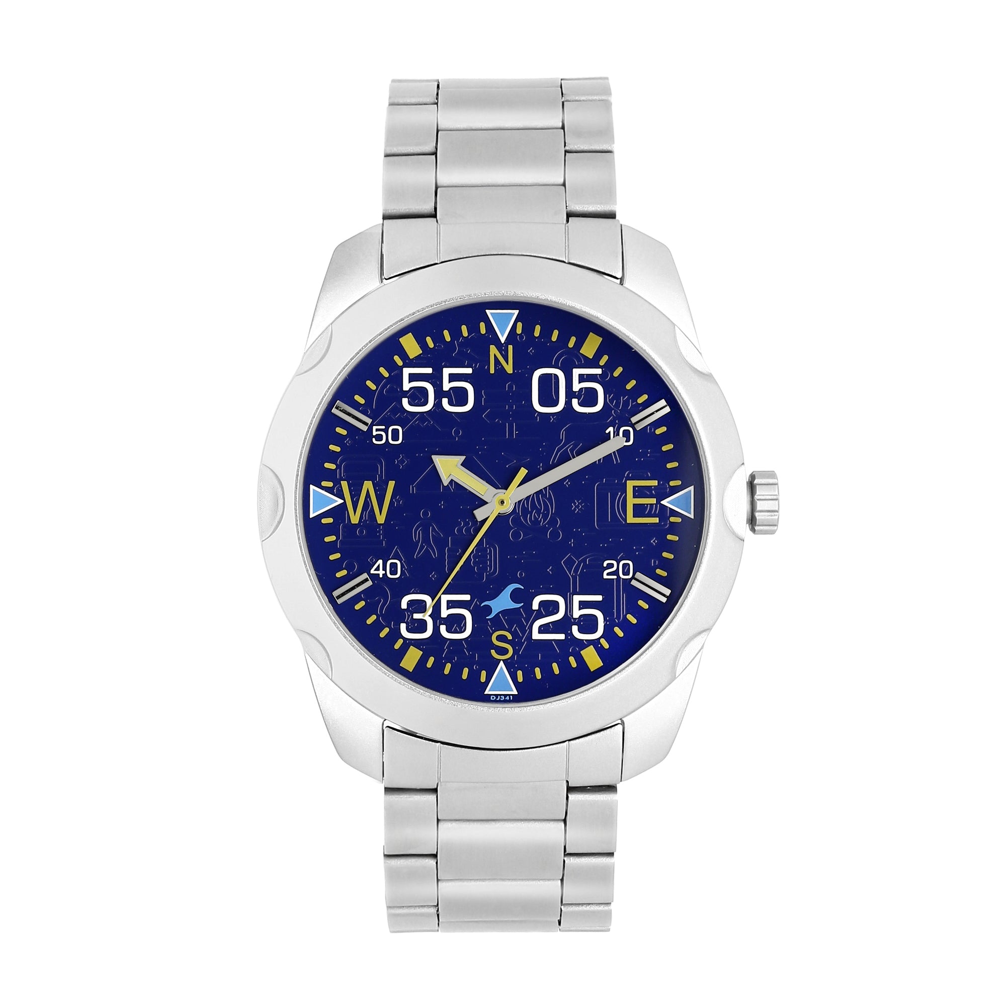 Road Trip Purple Dial Stainless Steel Strap Watch (3123SM06)