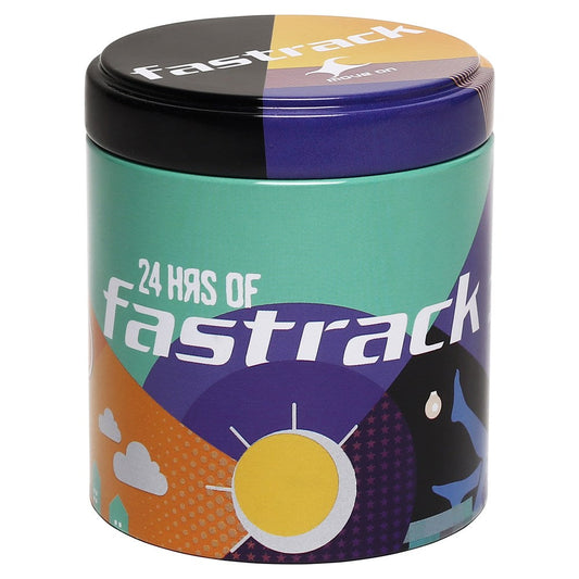 Fastrack Quartz Analog White Dial Stainless Steel Strap Watch for Guys