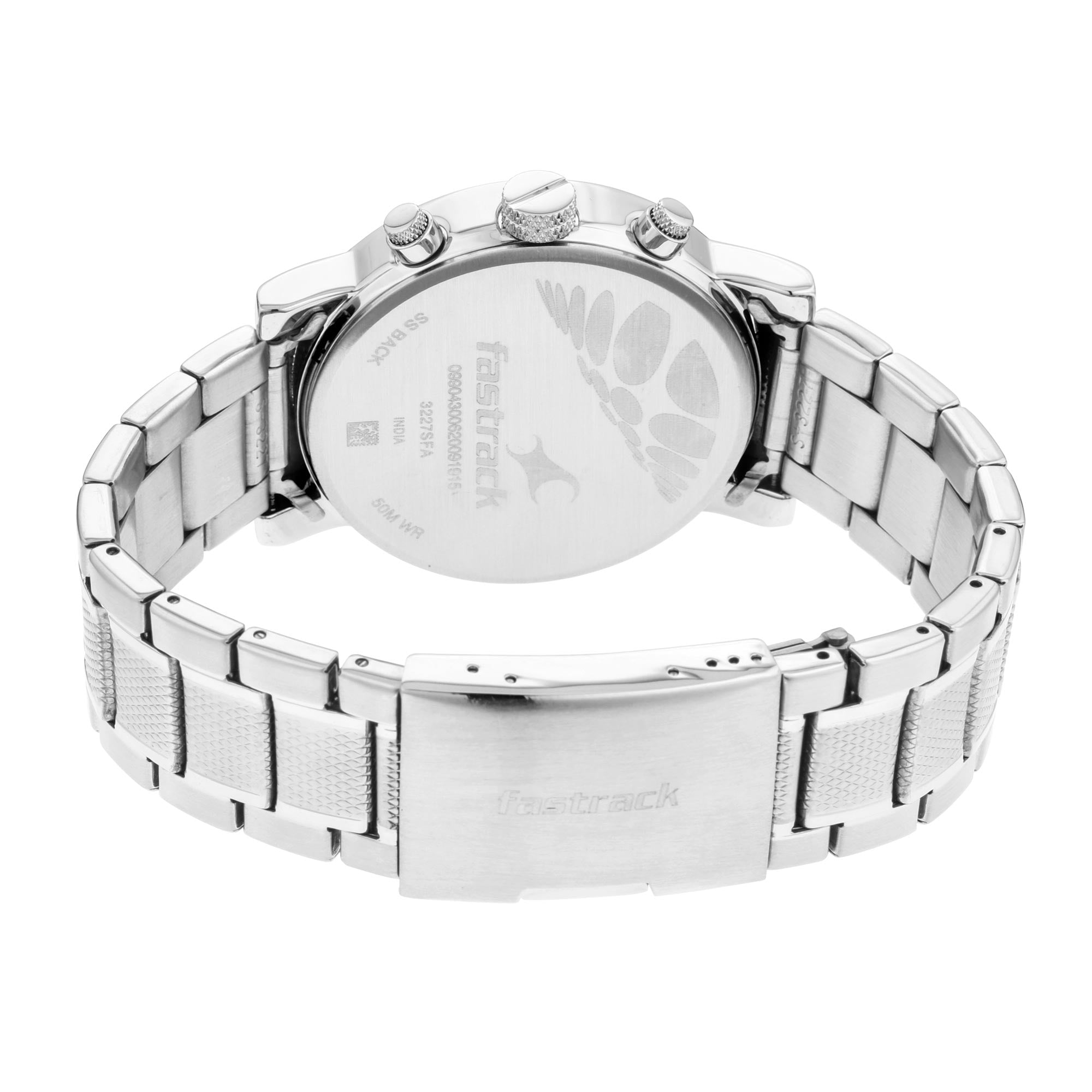 Fastrack Fastfit Quartz Multifunction Grey Dial Stainless Steel Strap Watch for Guys
