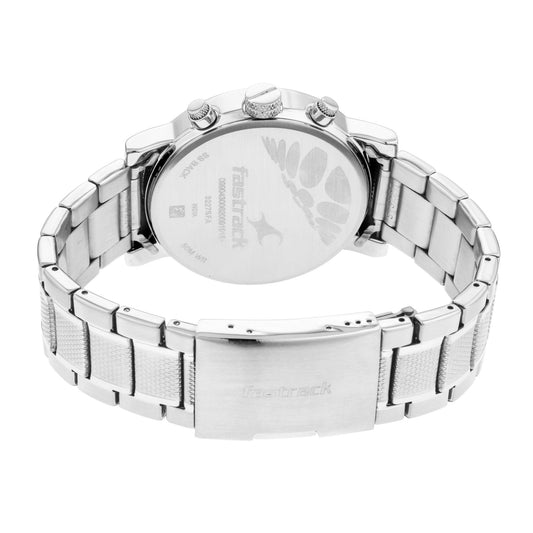 Fastrack Fastfit Quartz Multifunction Grey Dial Stainless Steel Strap Watch for Guys