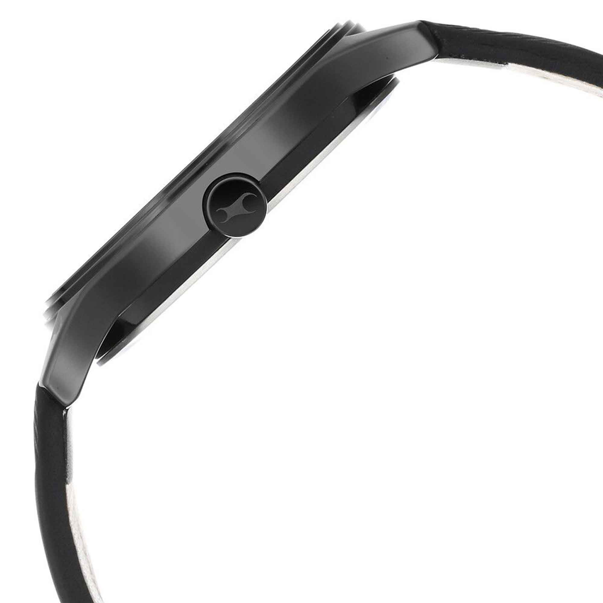 Fastrack Style Up Black Dial Leather Strap Watch for Guys