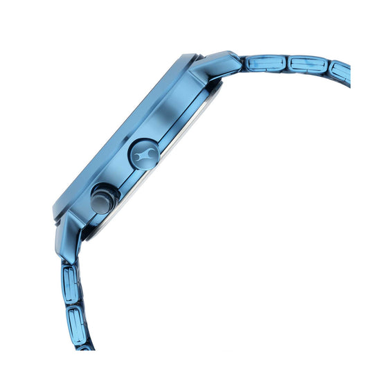 Fastrack Fashion Black Dial Blue Metal Strap Multifunction Watch for Men