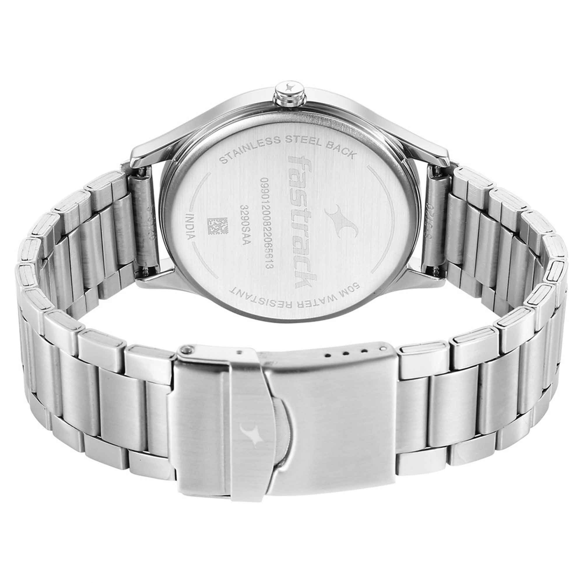Stunners in Silver Dial & Metal Strap (3290SM01)