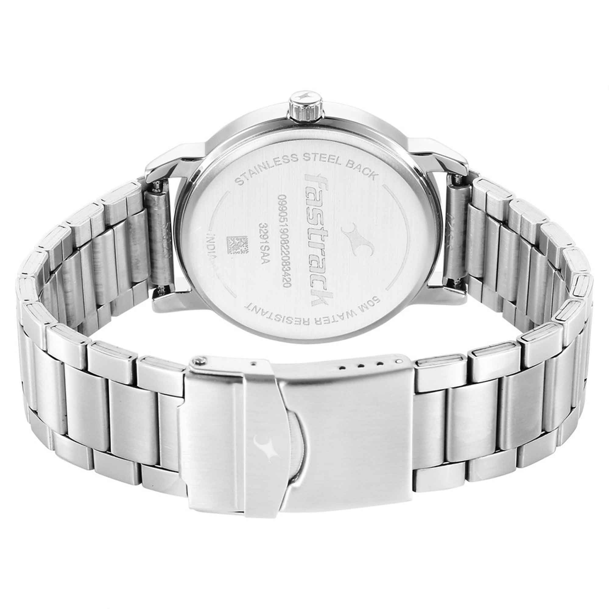 Stunners in Silver Dial & Metal Strap (3291SM02)