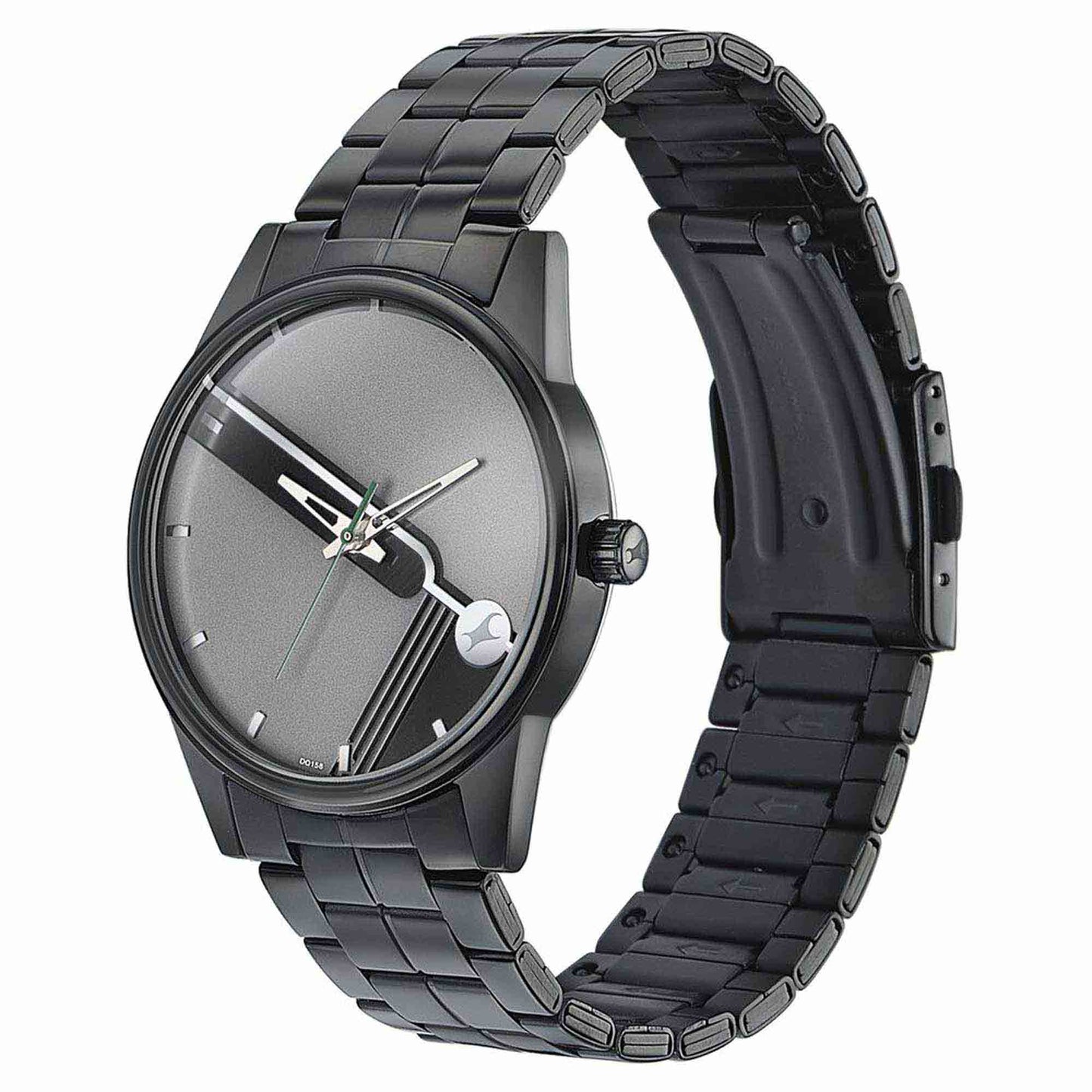 Fastrack Stunners Quartz Analog Grey Dial Stainless Steel Strap Watch for Guys 3305NM02
