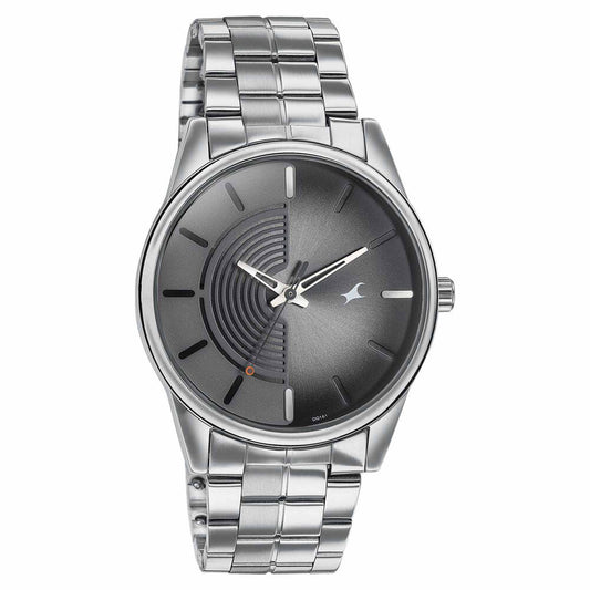 Fastrack Stunners Quartz Analog Grey Dial Stainless Steel Strap Watch for Guys 3305SM02
