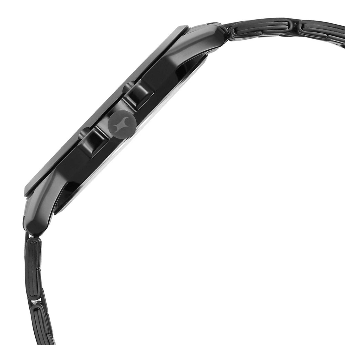 Fastrack Grey Dial Black Stainless Steel Strap Analog Watch For Men