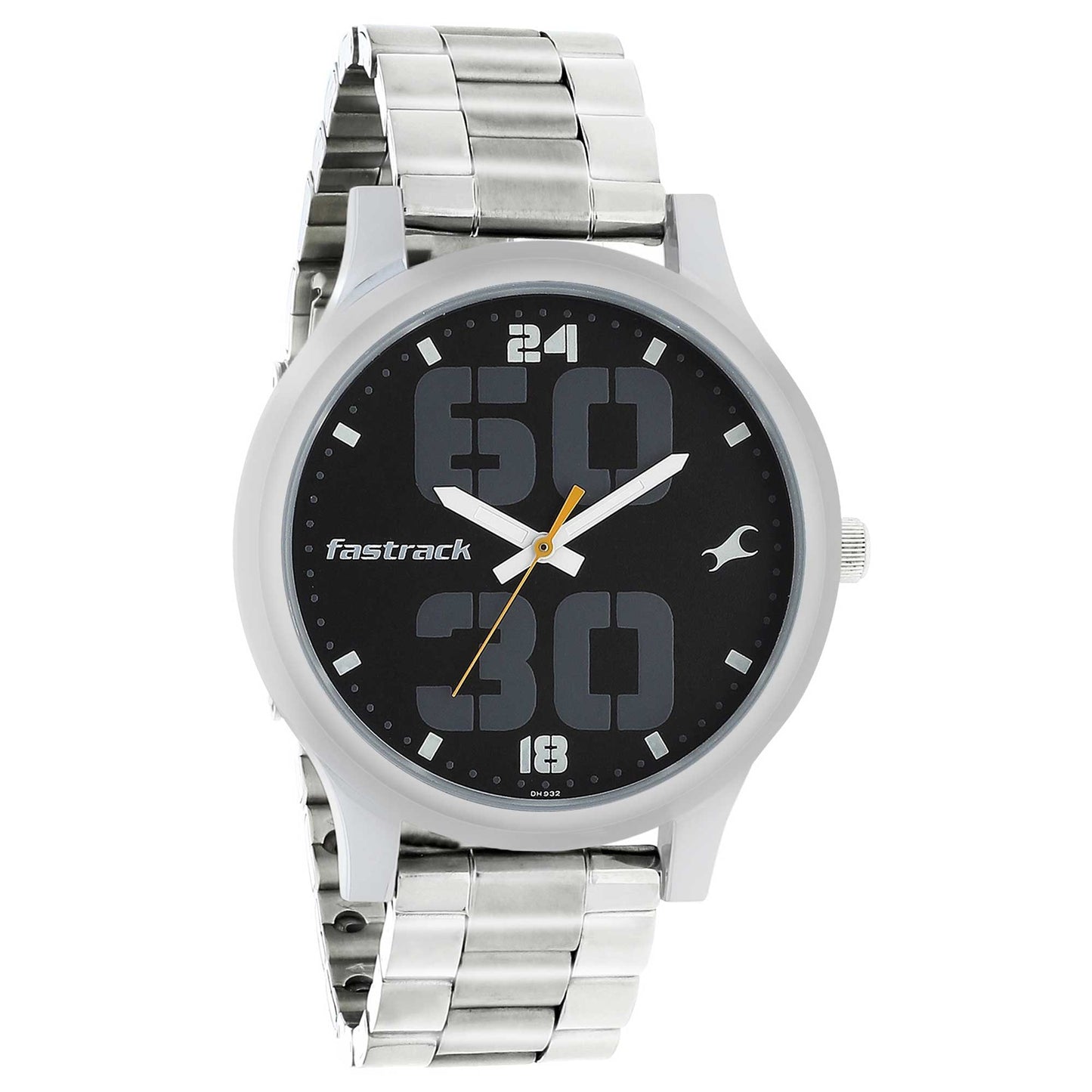 Fastrack Bold Quartz Analog Black Dial Stainless Steel Strap Watch for Guys