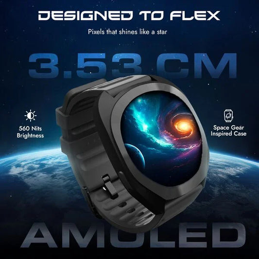 Fastrack Cosmix Smartwatch 1.32" inch AMOLED Display, Cosmic Drive Inspired Case Design, AI Watcface, AI Chat