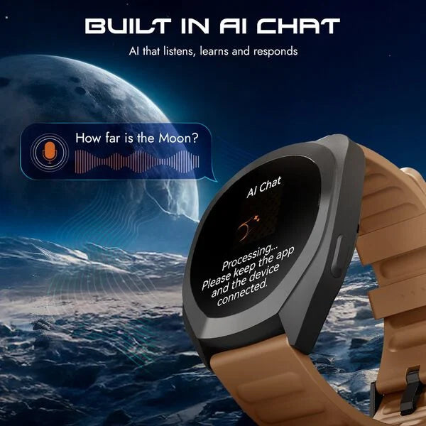 Fastrack Cosmix Smartwatch 1.32" inch AMOLED Display, Cosmic Drive Inspired Case Design, AI Watcface, AI Chat