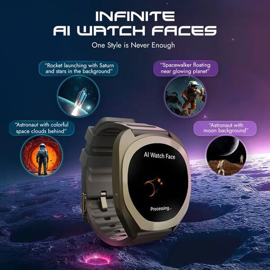 Fastrack Cosmix Smartwatch 1.32" inch AMOLED Display, Cosmic Drive Inspired Case Design, AI Watcface, AI Chat