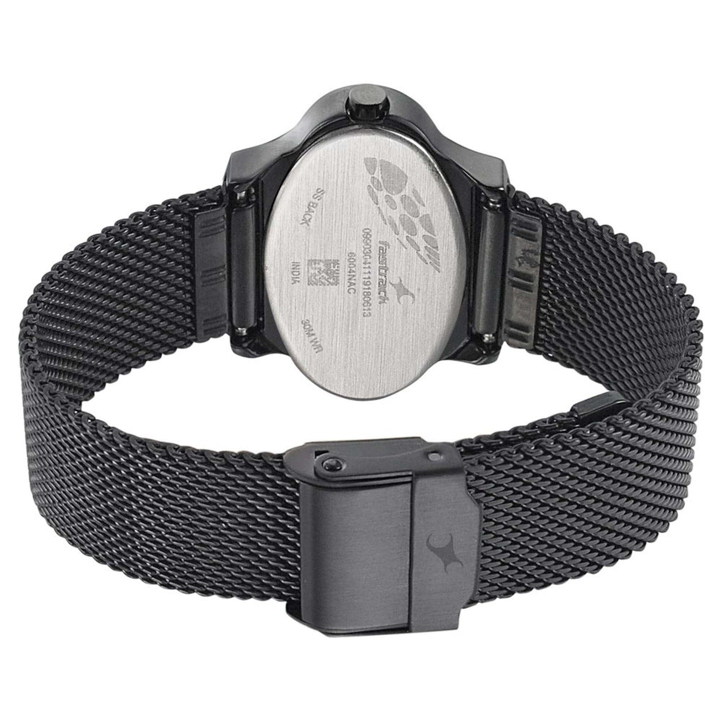 Fastrack Hitlist Quartz Analog Blue Dial Stainless Steel Strap Watch for Girls