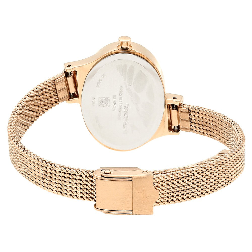 Fastrack Hitlist Quartz Analog Silver Dial Stainless Steel Strap Watch for Girls