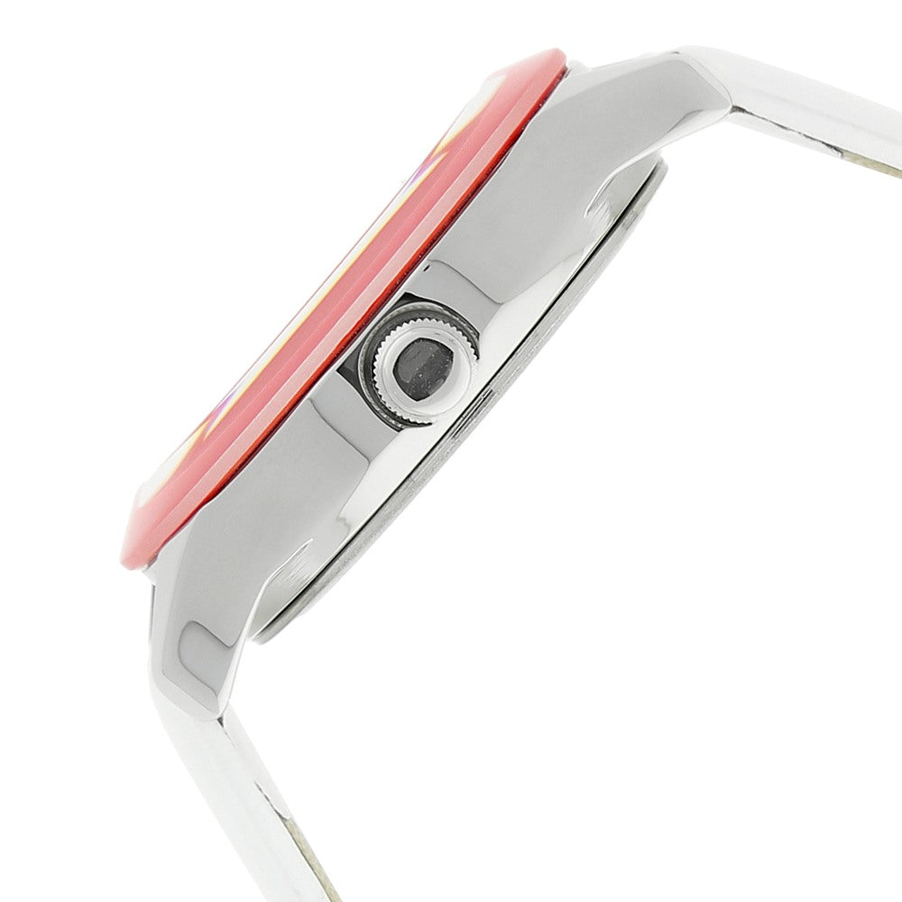 Fastrack Quartz Analog White Dial Leather Strap Watch for Girls