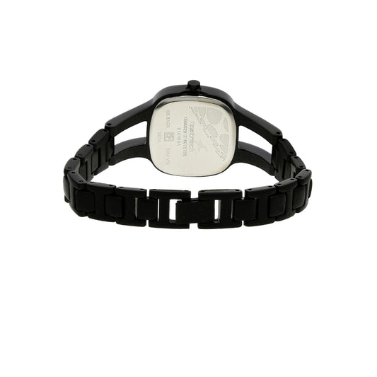 Fastrack Dual Color Square Dial Black Metal Strap Analog Watch for Women