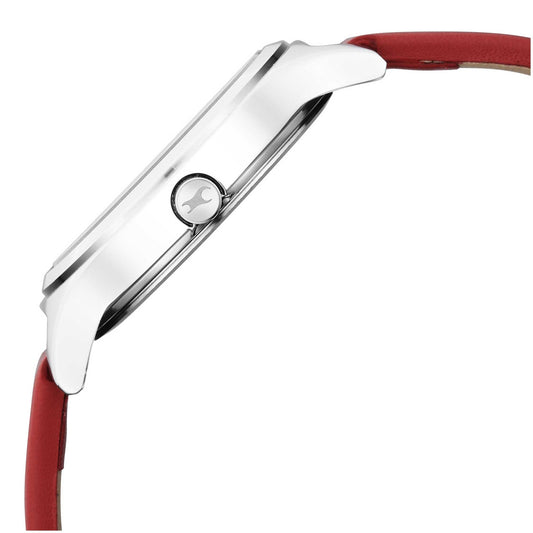 Fastrack Stunners Quartz Analog Multicoloured Dial Leather Strap Watch for Girls