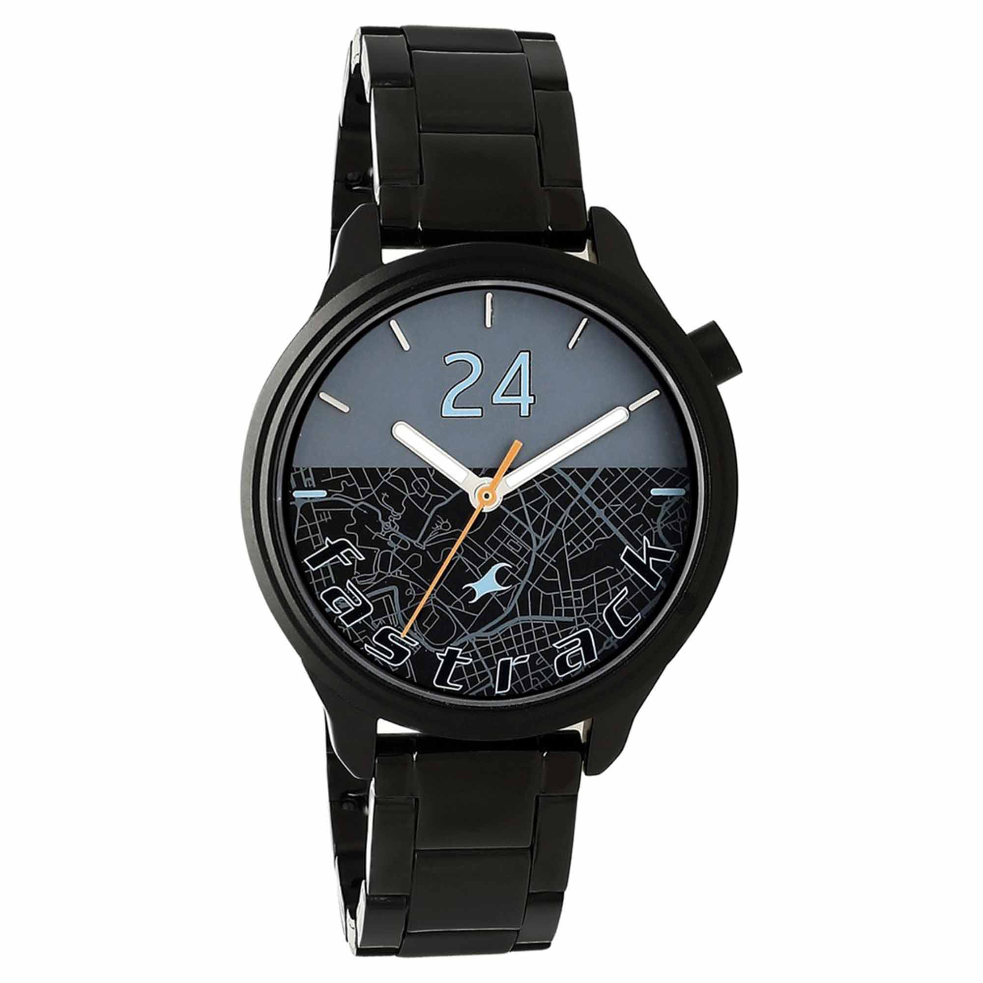 Fastrack Dual Color Dial Black Metal Strap Analog Watch for Women
