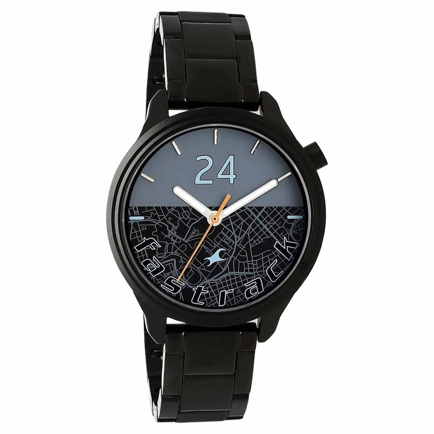 Fastrack Dual Color Dial Black Metal Strap Analog Watch for Women