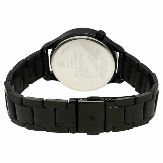 Fastrack Dual Color Dial Black Metal Strap Analog Watch for Women