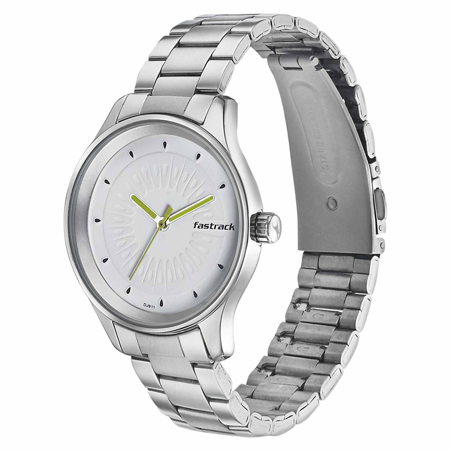 White Dial Stainless Steel Strap Watch (6203SM01)