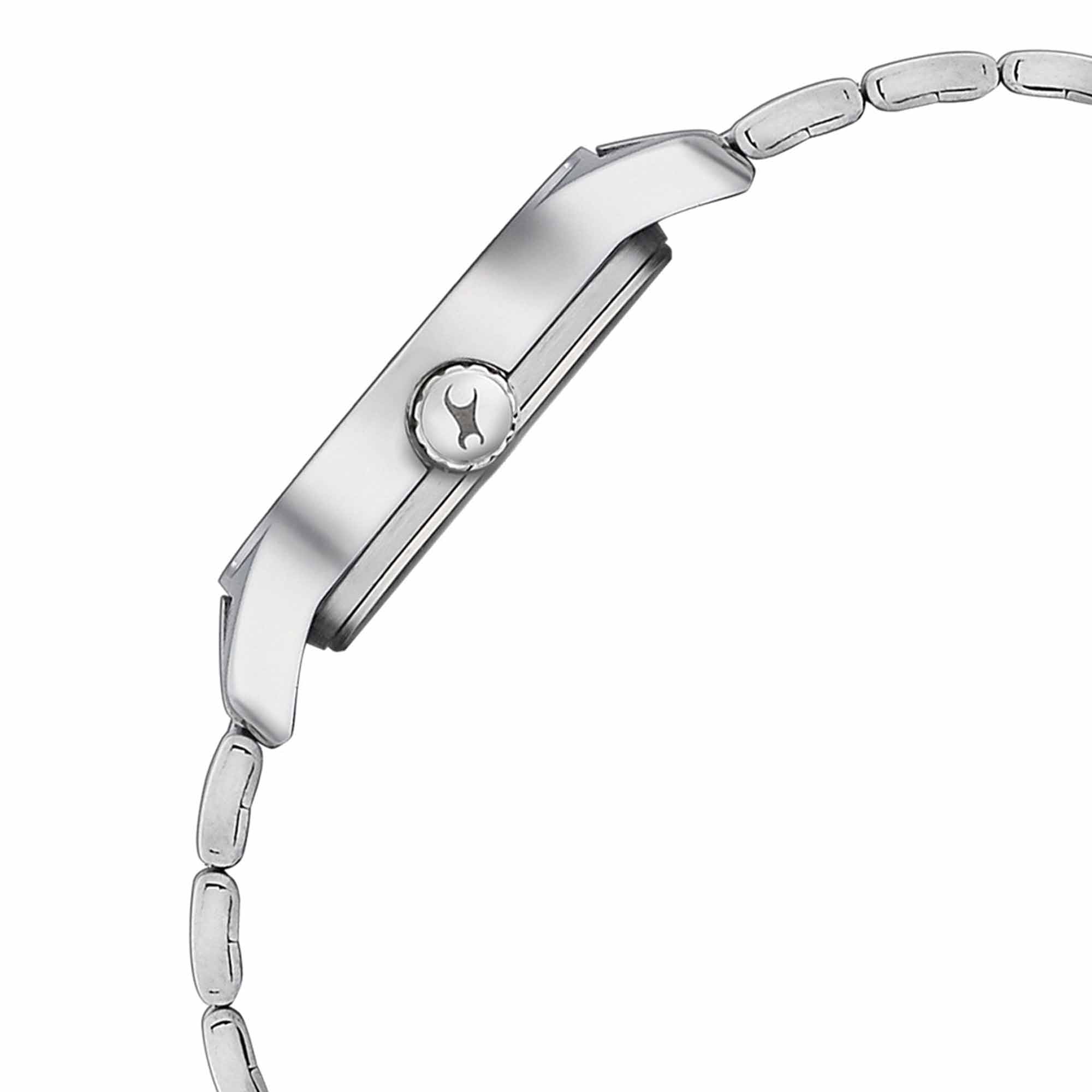 White Dial Stainless Steel Strap Watch (6203SM01)