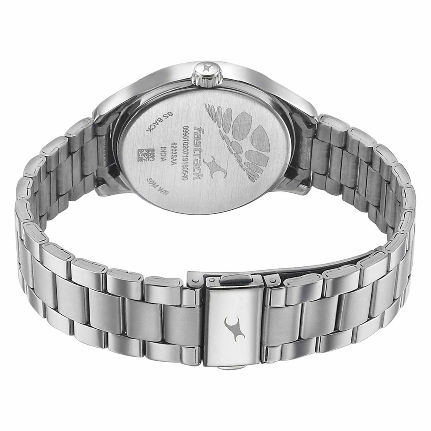 White Dial Stainless Steel Strap Watch (6203SM01)