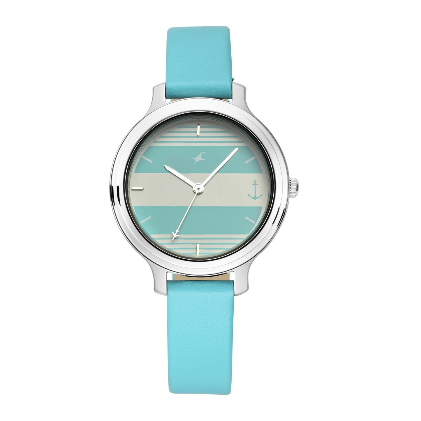 Fastrack Tripster Quartz Analog Bicolour Dial Leather Strap Watch for Girls